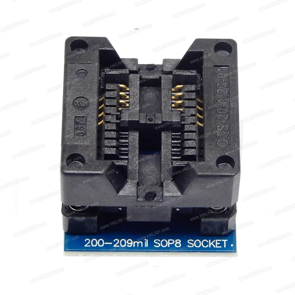 2 шт. SOP8 разъем адаптера 150mil 200-209mil SOP8-DIP8 SOIC8 AdapterFor программист EZP2019 EZP2010