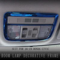 front reading lights covers for honda civic 2016 2019 10th gen room lamp decorative frame trim stickers car interior accessories