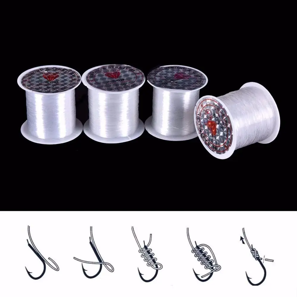 

1Roll 0.2-0.8mm Nylon Fishing Line Durable Fish Lines Sea Fishing Line Crystal Fishing Wire Fishing Accessories Fishing Tackle