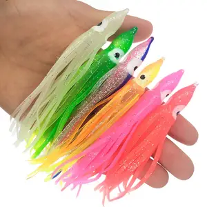 INFOF 50pieces Squid Skirts Rubber 5cm 9cm 11cm Soft Fishing Lures Octopus Hoochie Soft Baits Saltwa in USA (United States)