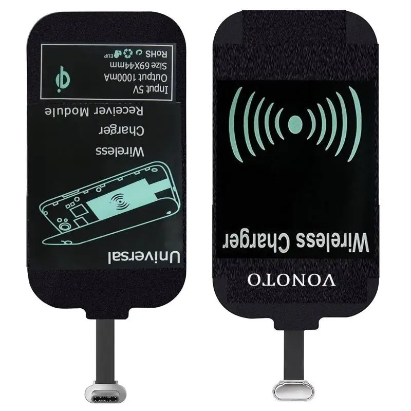 Универсальное Быстрое беспроводное зарядное устройство адаптер Micro USB Type C для
