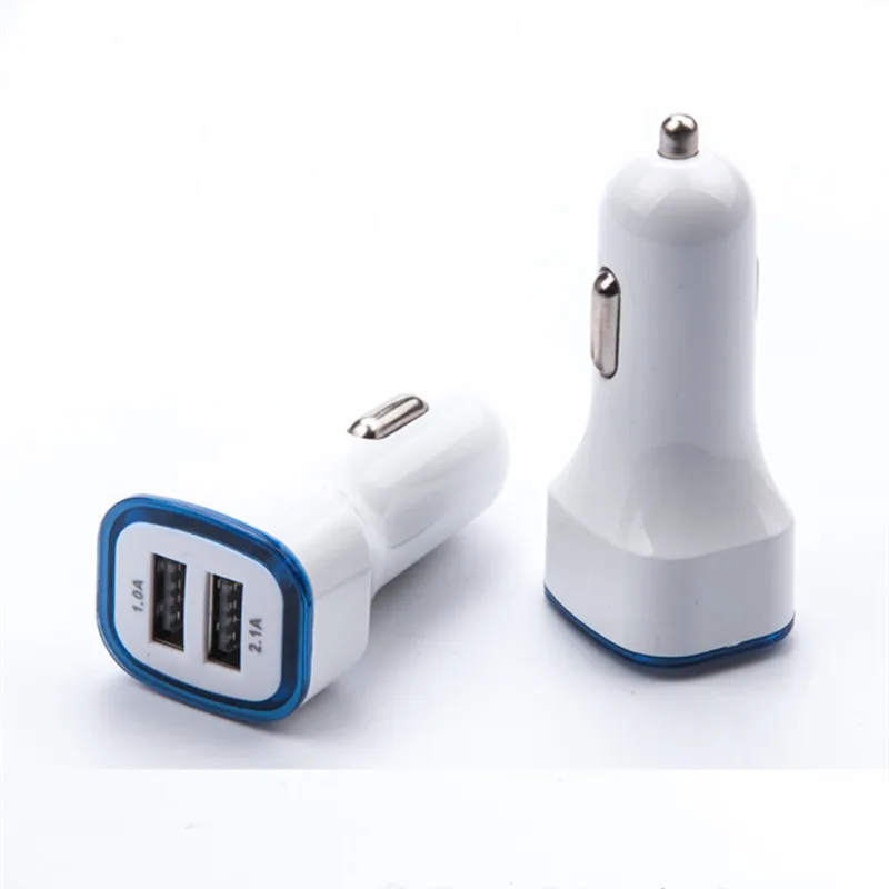 2 шт. 1 А двойной Переходник USB для зарядки в машине 12-24 В прикуриватель