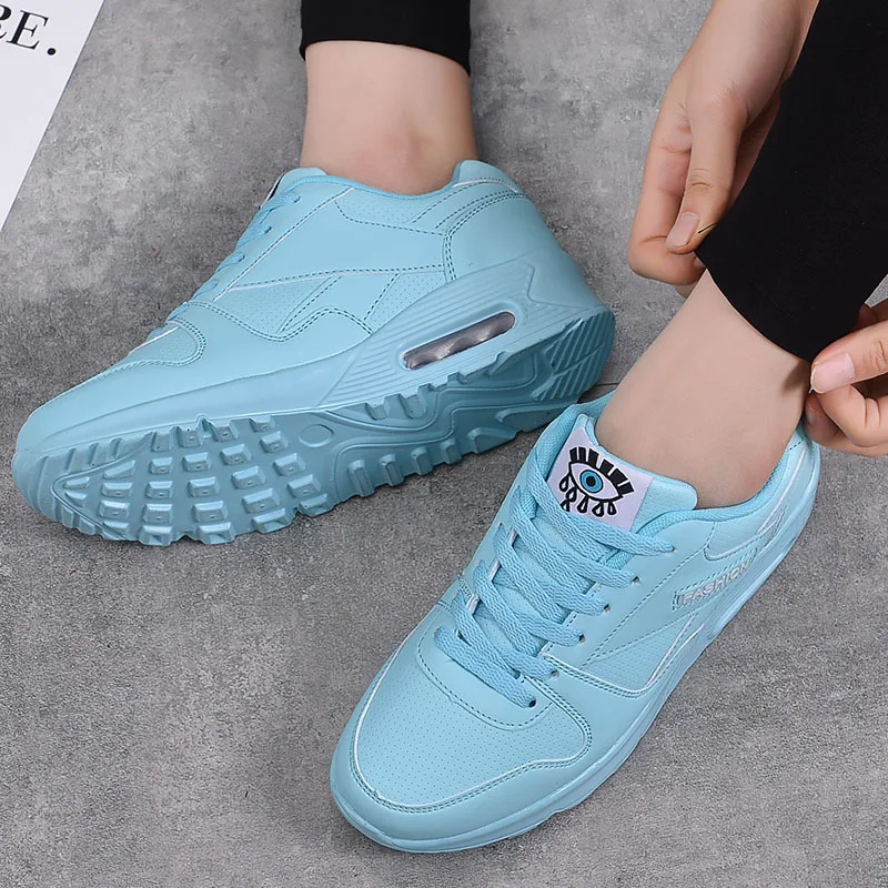 

New Womens Air Cushion Fashion Casual Shoes 2020 Women Comfortable Breathable Sneakers Big Size Female Sapatilha Feminina