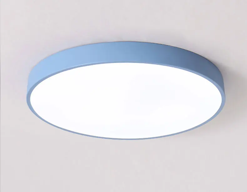 Blue Frame Современные светодиодные люстры из металла Ceiing люстра светильник ing гостиная спальня кухня Lampara deco techo светильник, светильники - Цвет абажура: Blue Frame