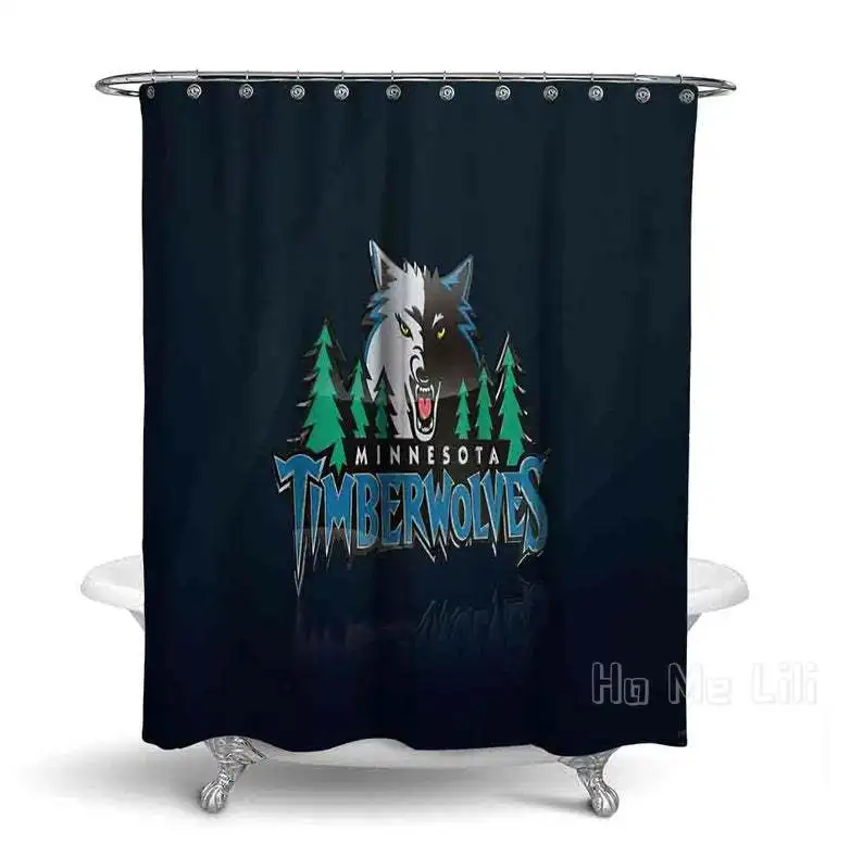 

Customized Printed Over Shower Curtain Gift For Fans Nba