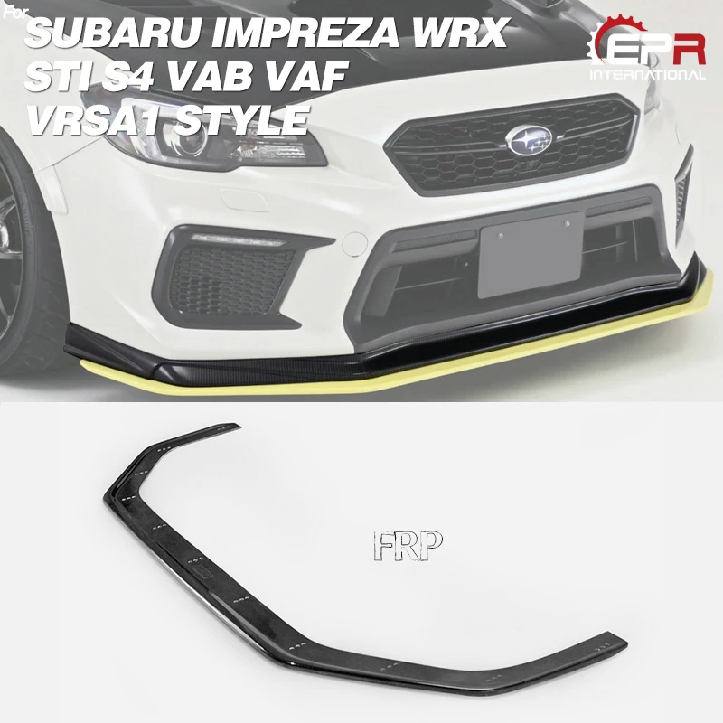 Передняя губа из стекловолокна для Subaru WRX STI S4 VAB VAF 2018 + VRSA1 Стиль FRP передний