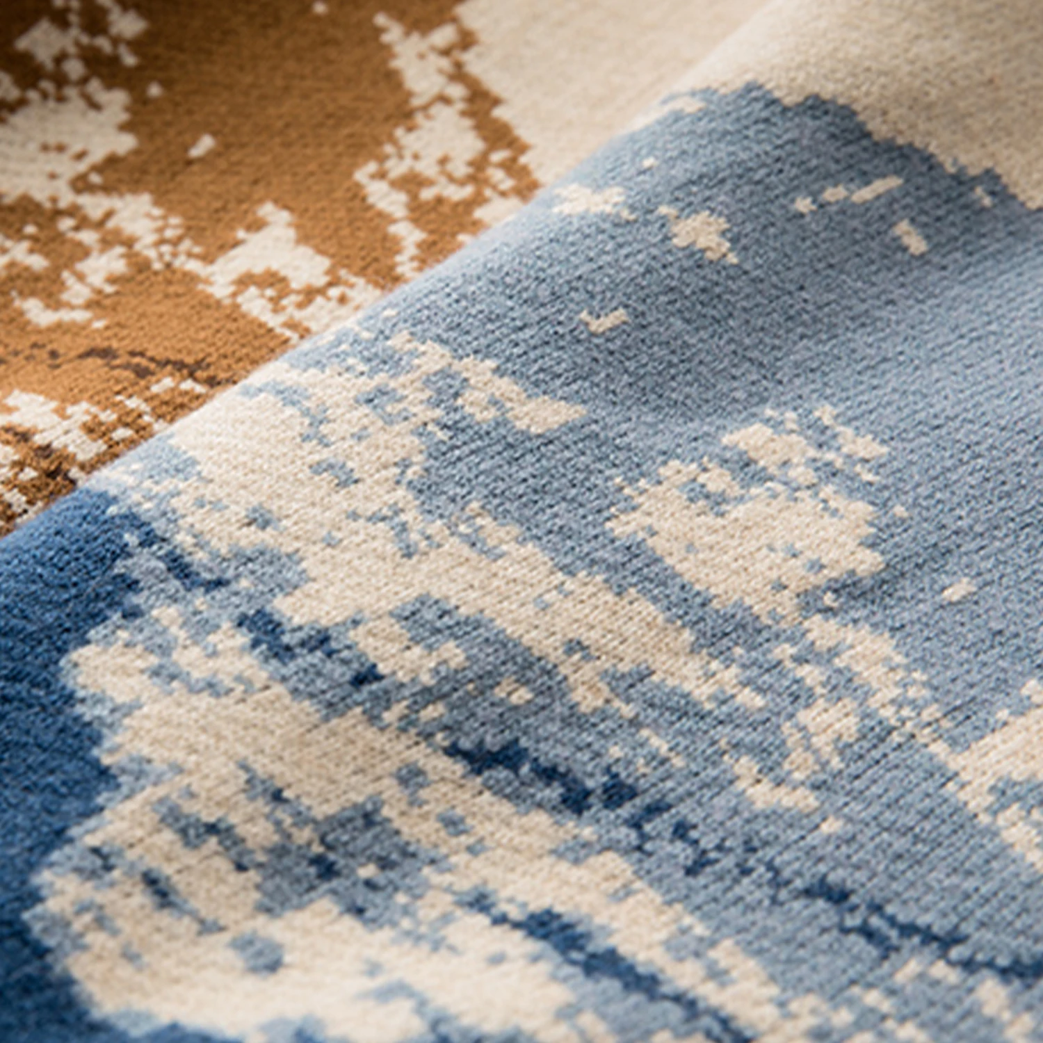 

Harajuku Snow Mountain Gradient Embroidered Knitted Sweater Hip Hop Streetwear Retro Style