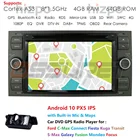 4 Гб + 64 Гб Восьмиядерный Android 10 Автомобильная Мультимедийная магнитола для Ford Focus Mondeo Kuga Fiesta Transit Connect S-MAX Galaxy 2Din IPS BT