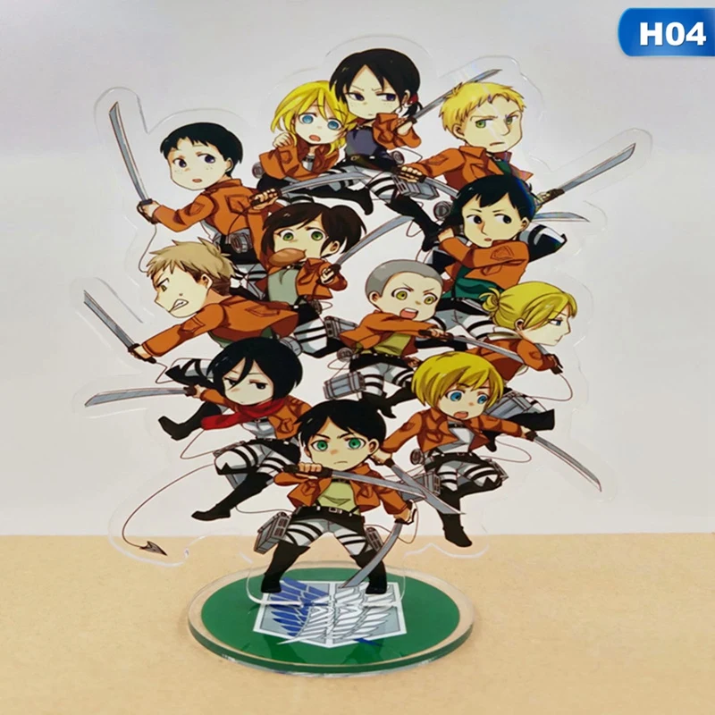 

Anime Attack on Titan Acrylic Stand Model Toys Cosplay Comic Figure Arckerman Desk Decoration Fans Collectible Toys Gift 15-20cm