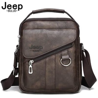 jeep buluo shoulder bag messenger tote bag travel luxury brand new men bags crossbody for male split leather fashion business