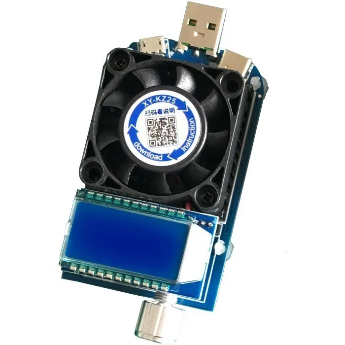 25 Вт 35 Вт QC2.0 QC3.0 USB Электронная нагрузка регулируемый постоянный ток старение резистор емкость батареи тестер Вольтметр