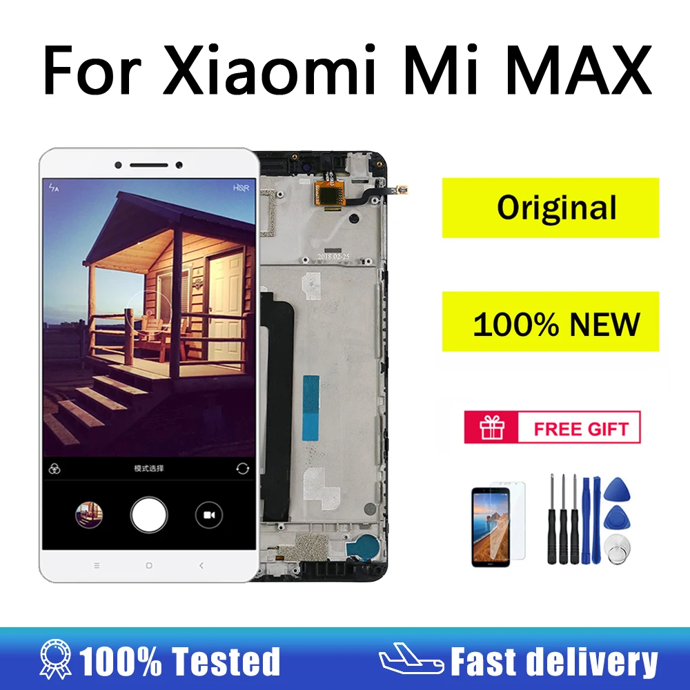 Оригинальный ЖК-экран 6 44 дюйма для Xiaomi Mi MAX дисплей с сенсорным экраном и