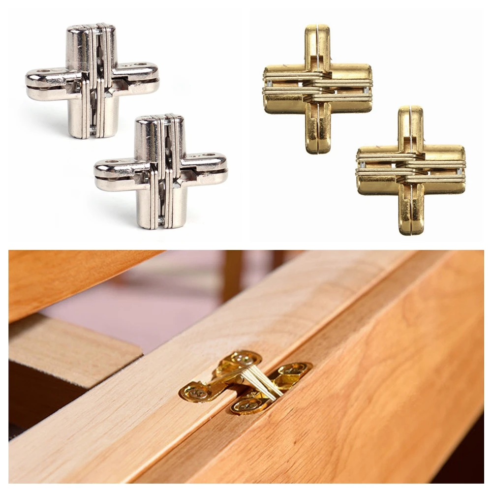 2 шт. невидимый скрытый шарнир потайные дверцы шкафа деревянные коробки