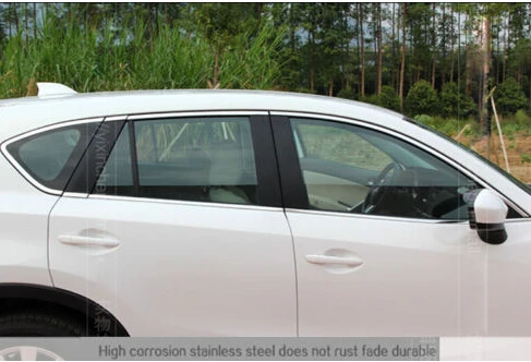 

14 шт. нержавеющие автомобильные оконные накладки для Mazda CX-5 2012 2013 2014