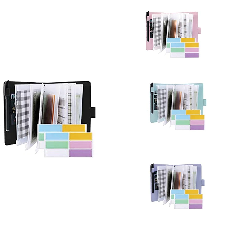 

A6 Binder and 12 Transparent Envelopes System Budget Planning Notepad Binder Budget Money Envelope Cash Envelope