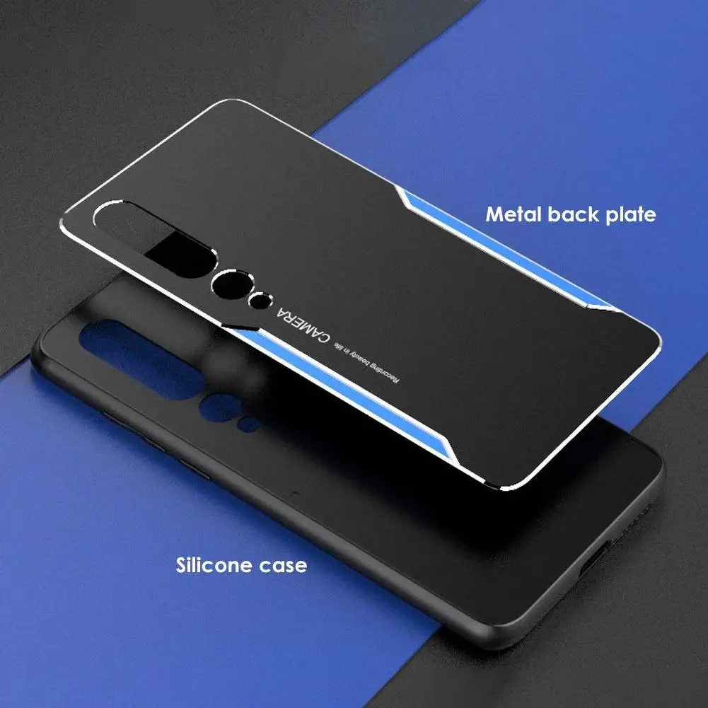 

Stylish TPU Metal Shockproof Scratch-proof Phone Cover Shell Protection Case On For Xiaomi 10 Pro Phone Case Accessories