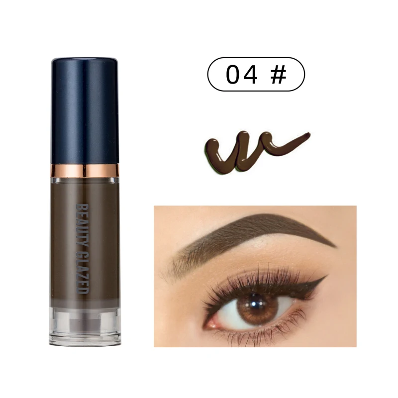 

Beauty Glazed Eyebrow Cream Rapidly Dry Long Lasting Waterproof Soft Creamy Gel Texture Eyebrow Gel Eyebrow Wax Eyes Cosmetic