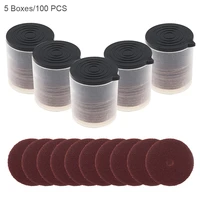 5 boxes100pcs mini sandpaper polishing plate sand cut off wheels for electric grinders accessories supplies