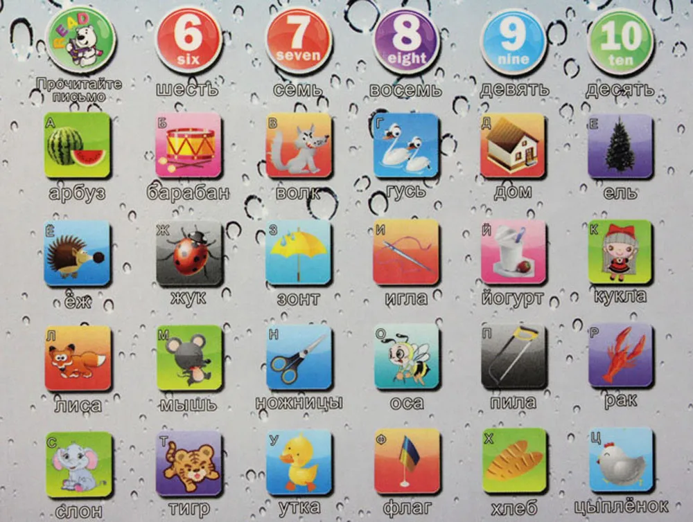 HINST Russian Language Learning Machine Alphabet Baby Tablet Educational Toy For Children Electronic Computer | Игрушки и хобби