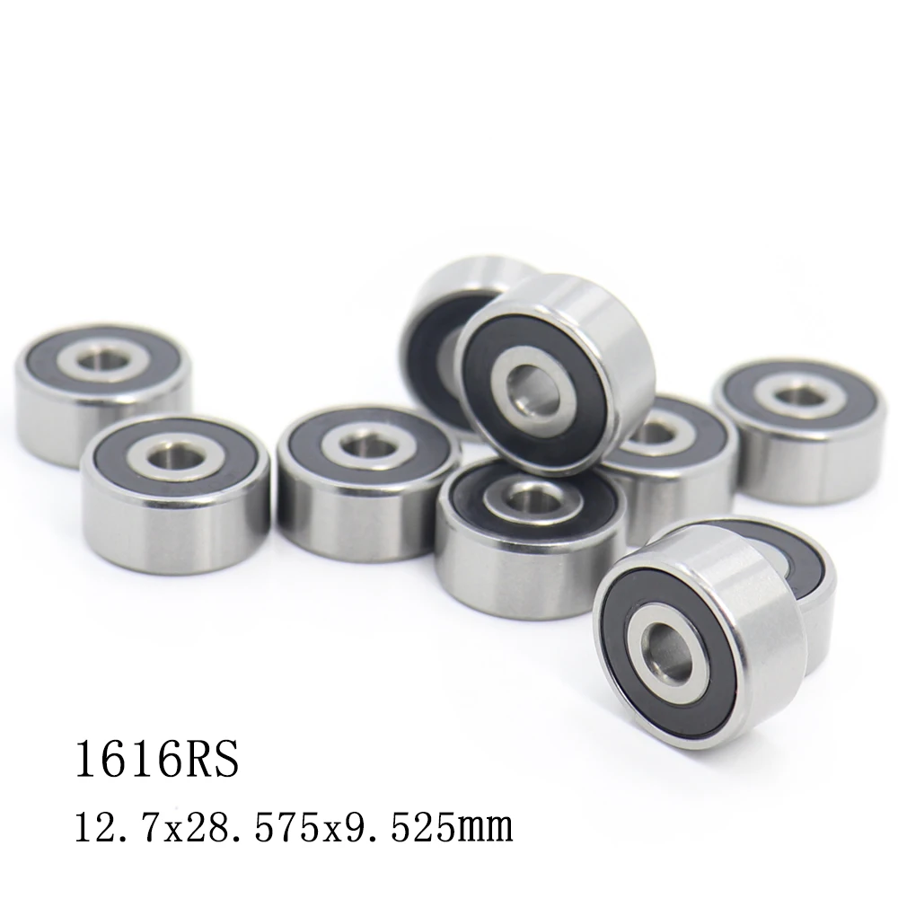 1616 2RS ABEC-1 (10 шт.) 1/2 &quotx1 1/8&quot x3/8 &quotдюймовые шариковые подшипники 12 7 мм x 28 575 9 525 1616RS |