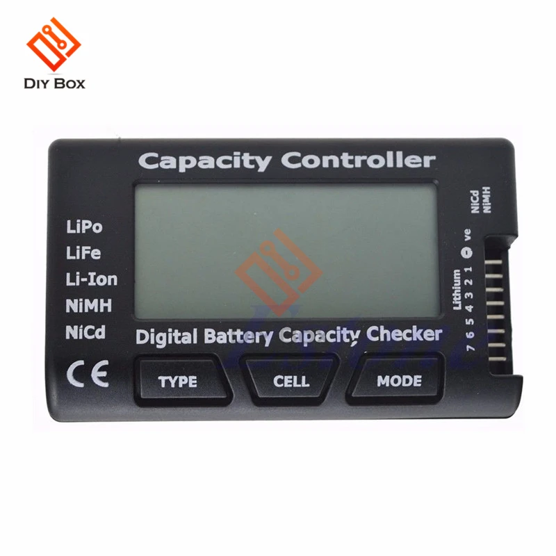 

RC Cell Meter Battery Capacity Tester 7 Cellmeter LiPo LiFe Li-ion Lithium NiMH Capacity Checker Controller Detector