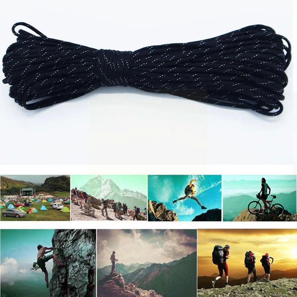 

5 Meters Dia.4mm 7 Stand Cores Outdoor Parachute Cord Climbing Survival Tool Hiking Camping Accessories Rope Equipment Lany B3l4