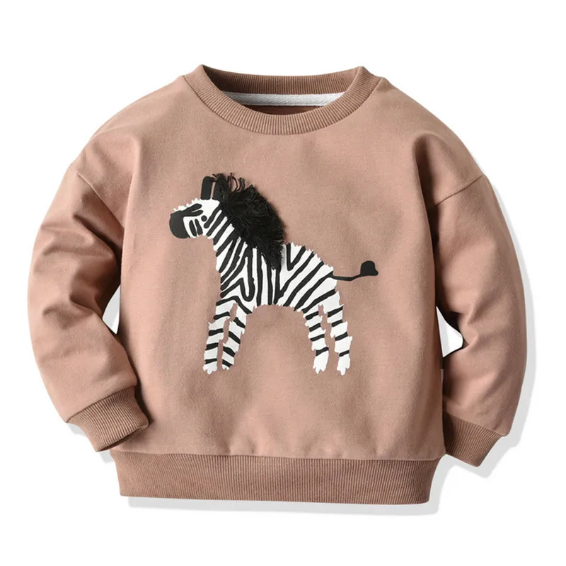 

Autumn Infant Zebra Pattern T-Shirt Toddler Long Sleeve Round Neck Sweatshirts Pullover Baby Girl Loose Undershirt