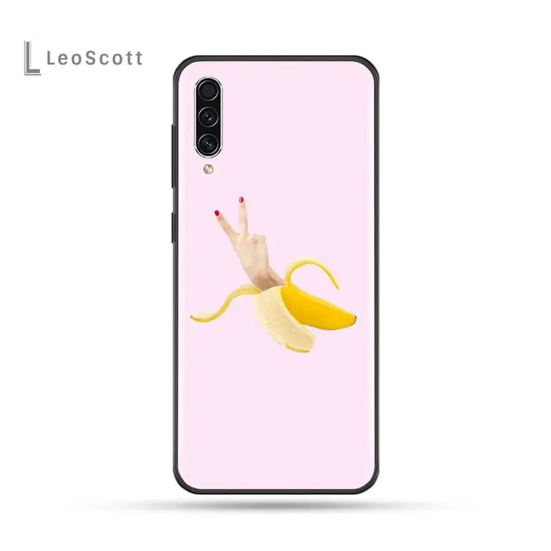 

3Cartoon Finger Funny Banana Phone Case For Samsung Galaxy M10 20 30 A 40 50 70 71 6S A2 A6 A9 2018 J7 CORE PLUS STAR S10 5G C8