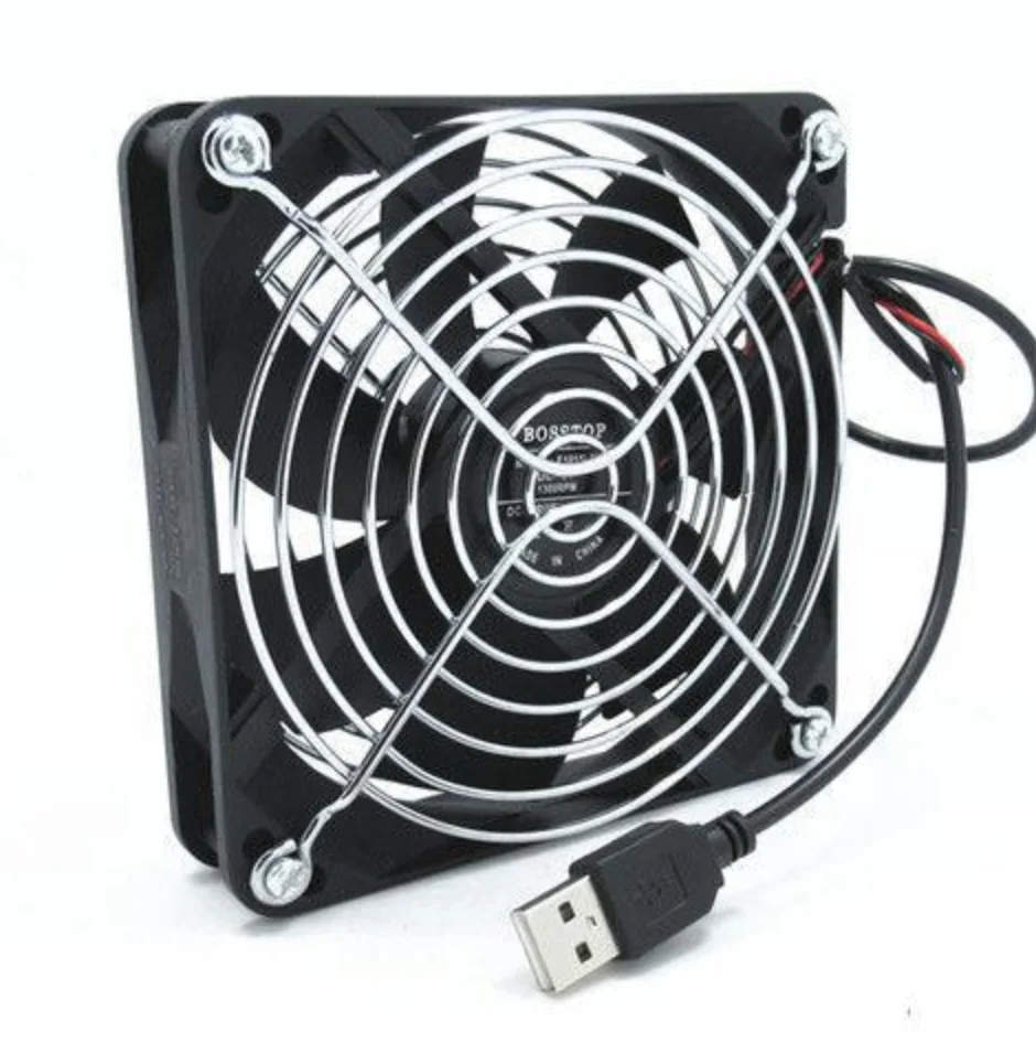 Вентилятор охлаждения USB 9 см тонкий тихий ТВ
