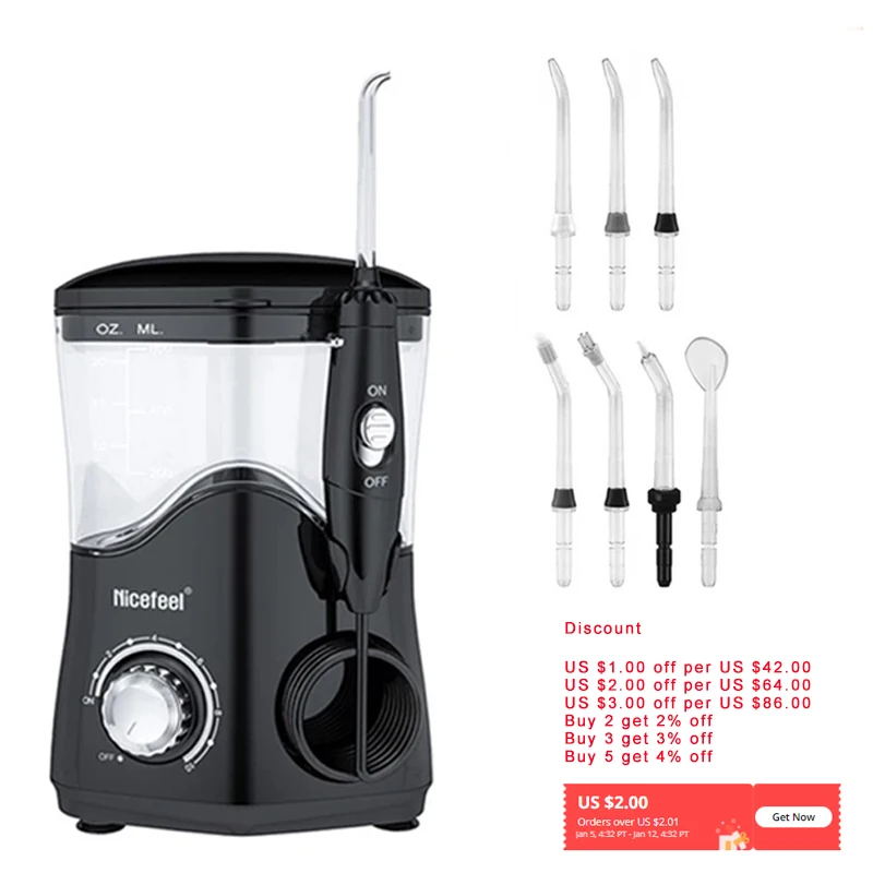 

Ирригатор полости рта Nicefeel, Стоматологический Ирригатор, ирригатор, ирригатор водной струи, стоматологический семейный уход за полостью рт...