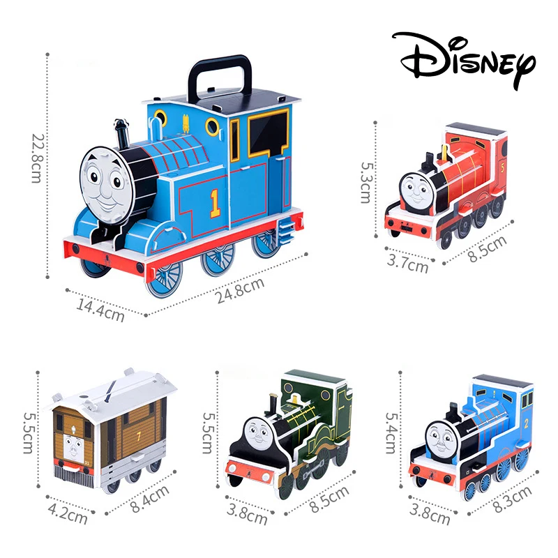 

Disney Thomas Train Three-Dimensional Puzzle 3D Assembling Puzzle Creative Model Children's Educational Toys Gift For Children
