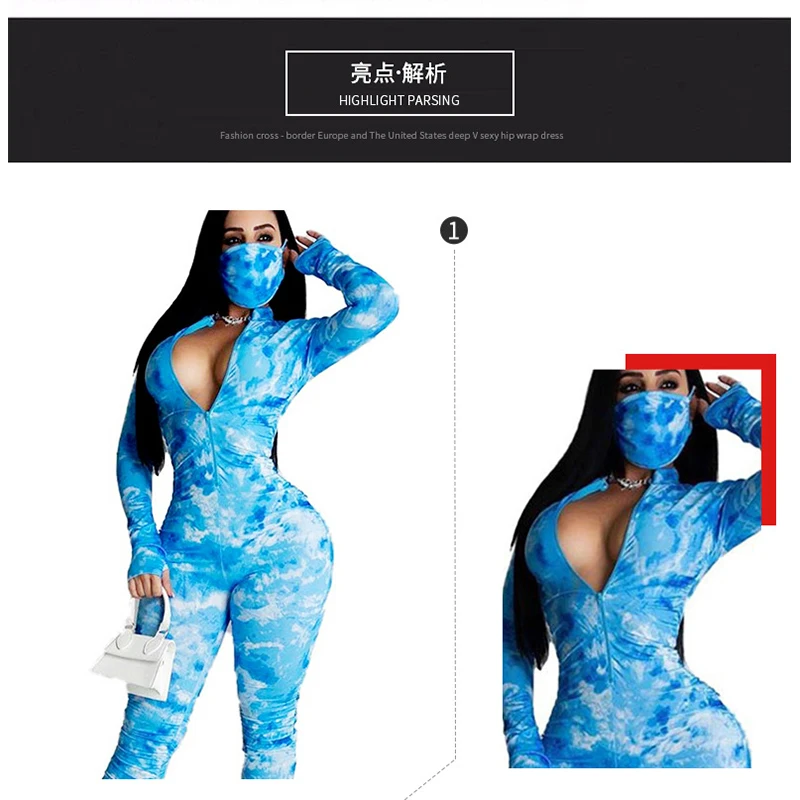 

Rompers Womens Jumpsuit Sexy Bodysuit One Piece Outfit Women Clothes Printing Leisure Winter Clothing Wholesale Dropshipping
