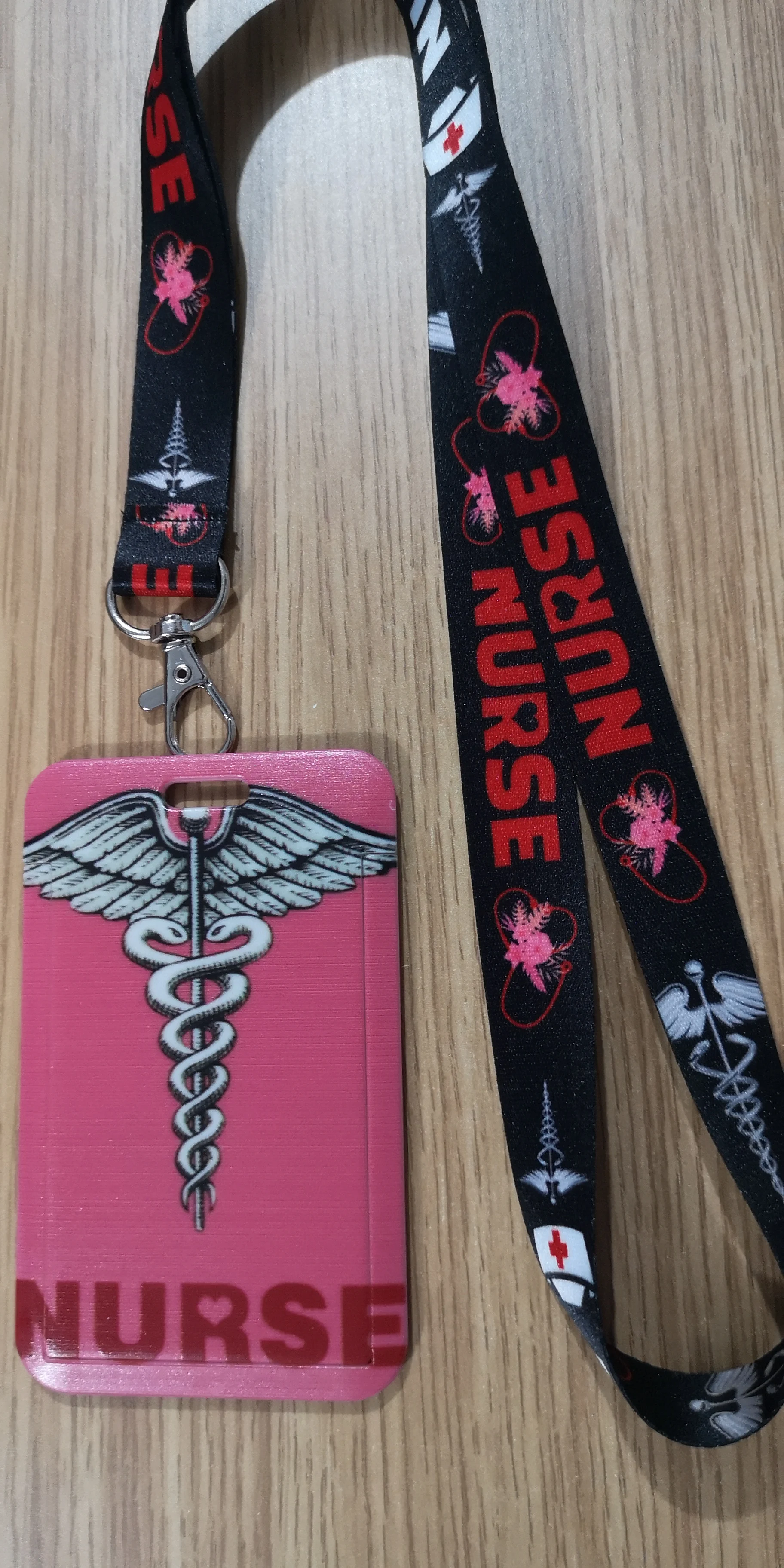 

New 1pcs Doctor nurse cartoon cute Named Card Holder Identity Badge with Lanyard Neck Strap Card Bus ID Holders With Key Chain
