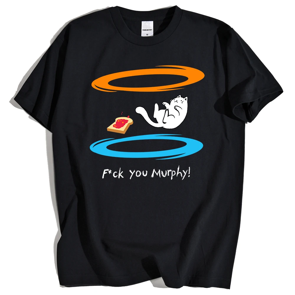 

New Casual Tshirt Mens Bored Cat Murphy Print 2021 Anime Quality Tee Clothes Pattern Oversize Fashion T Shirt Kohpweran