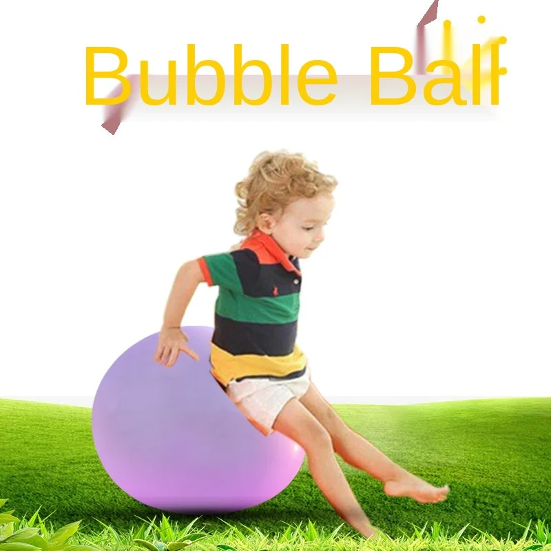 Hot Selling Blowing TPR Ball Transparent Bubble Inflatable Ball Bubble Creative Children Water Injection Toy