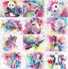 AZQSD алмазов картина жираф лошадь мозаика 5D Ручной Работы Стразы Алмазная Вышивка Животных Вышивка крестом украшение дома