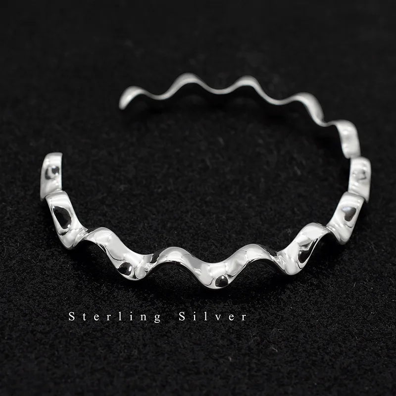 ZOBEI 925 серебряные ювелирные изделия браслет с изменяемым размером классический