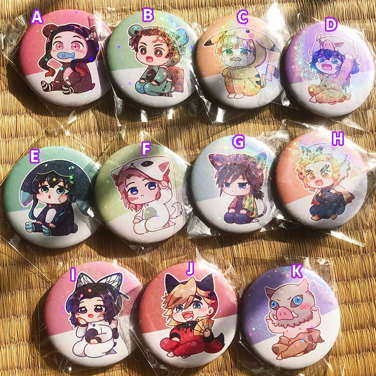 SO Cute Demon Slayer: Kimetsu no Yaiba Nezuko Tanjirou Agatsuma Hashibira Tsuyuri значок косплея брошь на кнопке