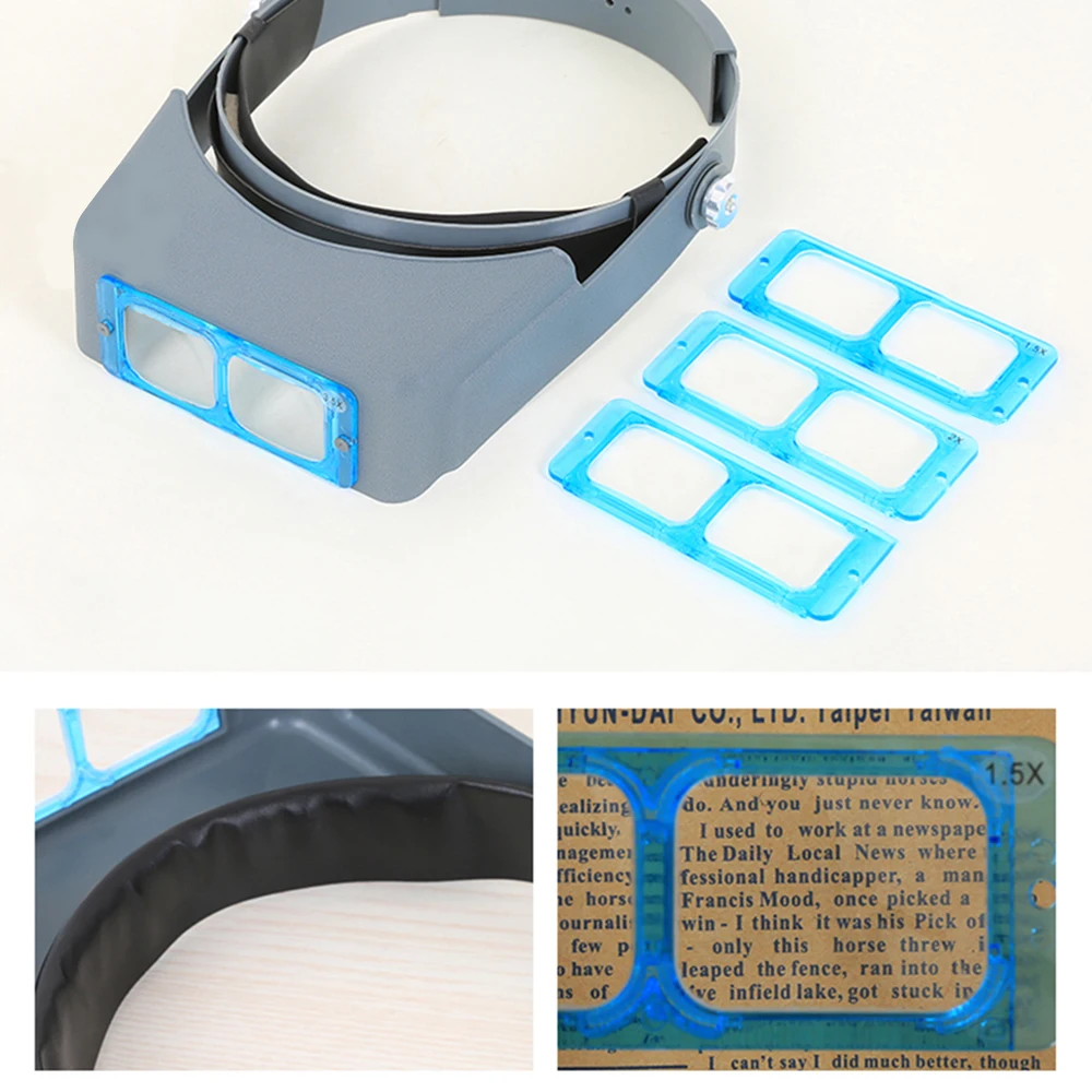 Ношение головы держатель лупы очки лупа Ремонт шлема третьей руки