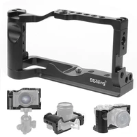 bgning camera cage rig for canon m6 ii with 38mm nato rail cold shoe mount arri 14 38 holes for eos m6 mark ii