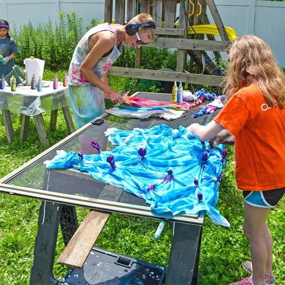 18 шт. набор для краски галстука нетоксичный сделай сам одежды граффити ткань