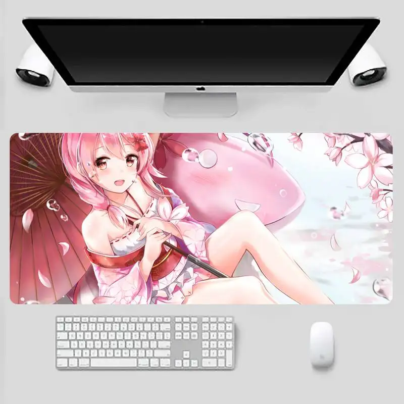 

Cherry Blossom Anime Gamer Speed Mice Retail Small Rubber Mousepad X XL XXL Non slip Cushion Thickness 2mm LockEdge equal LE