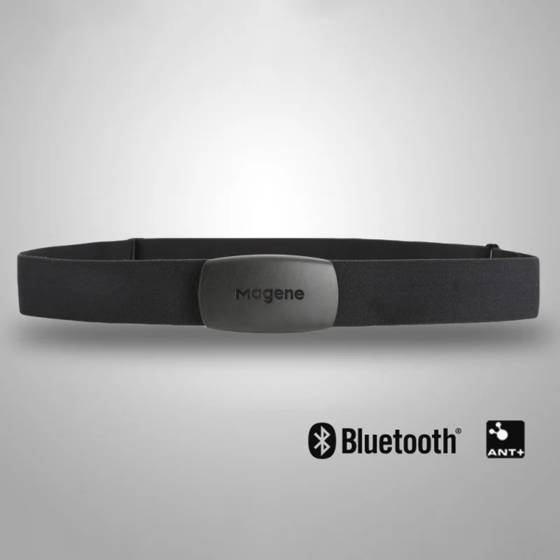 Черный монитор сердечного ритма нагрудный ремень Bluetooth фитнес датчик