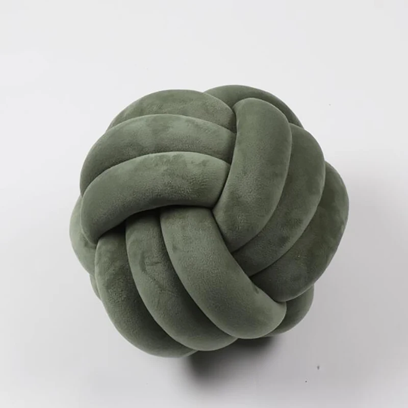 Цвет Фул подушка подушечка в форме шарика детская кровать однотонные плетения