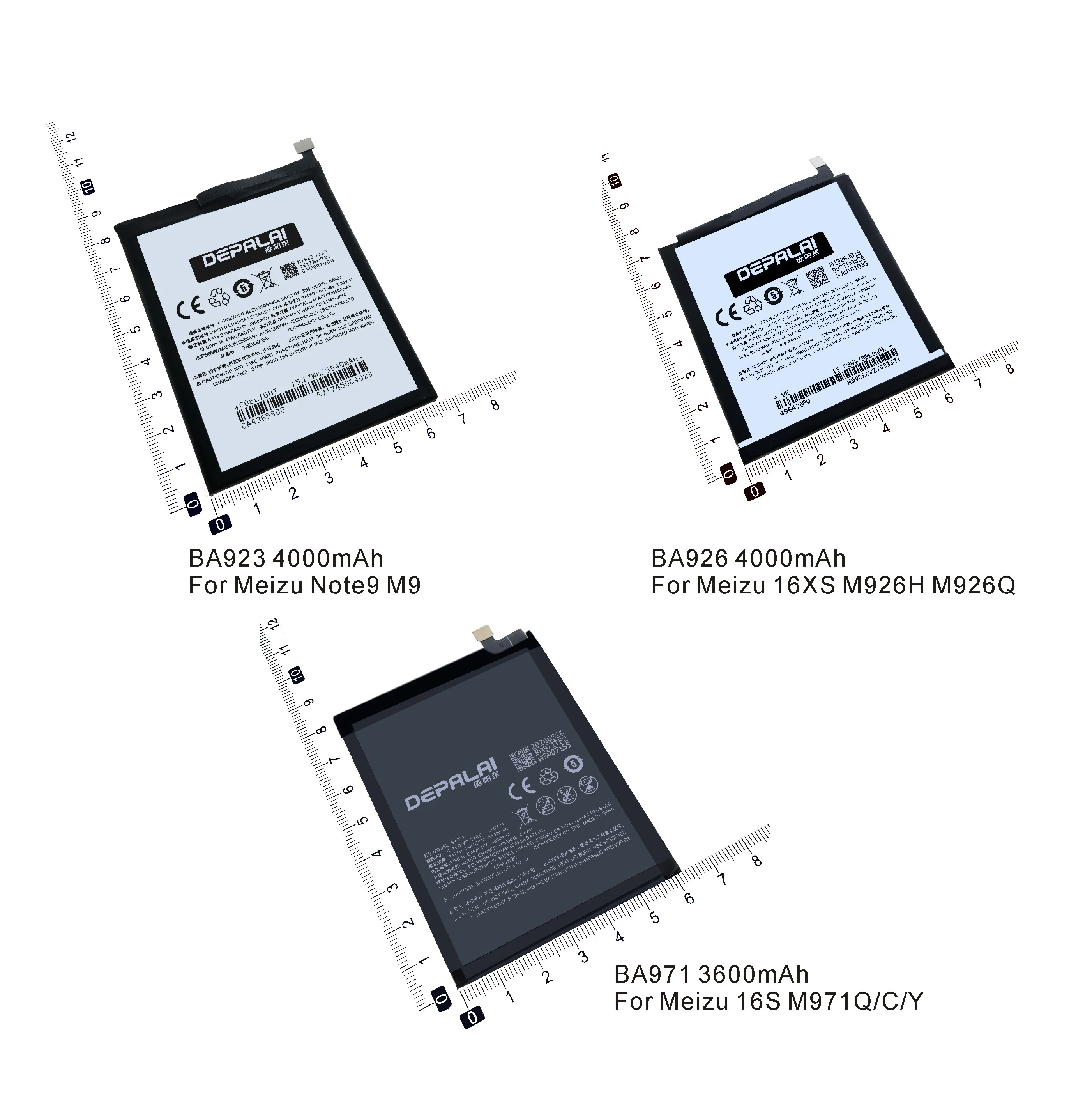 

BA923 BA926 BA971 Battery For Meizu Note9 M9 16XS M926H M926Q 16S M971Q/C/Y Replacement Backup Batteria Batterie