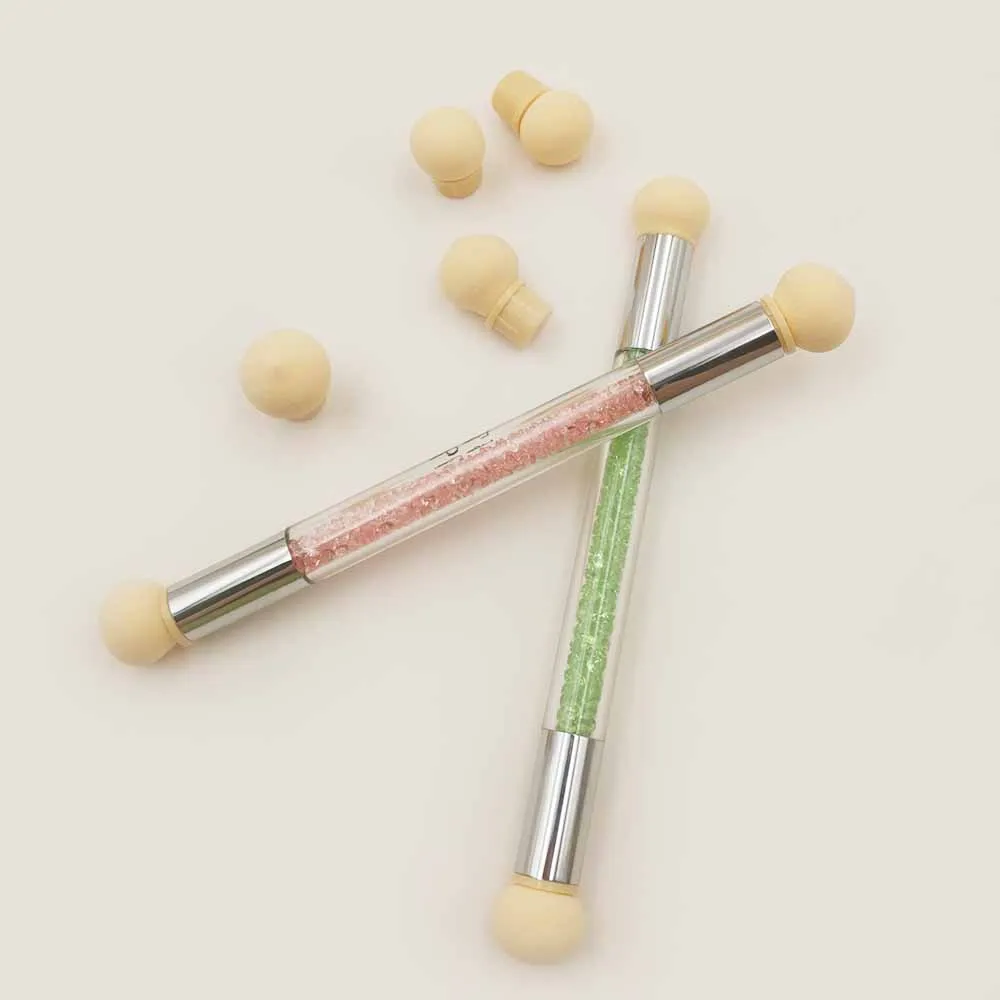 Двойная головка для дизайна ногтей цветная градиентная ручка акриловая