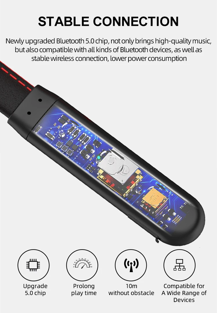 Беспроводные наушники Bluetooth V5.0, 6D, объемный звук, крючок/вкладыши, спортивные водонепроницаемые наушники, 250 мАч, гарнитура с микрофоном для всех телефонов