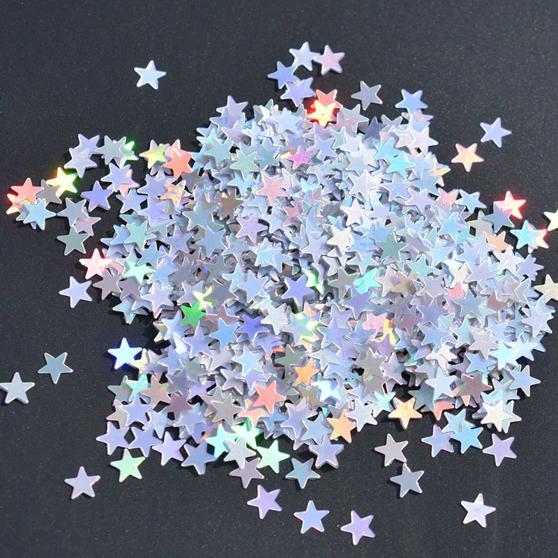 6 мм Переливающаяся блестящая Звезда конфетти золотая для свадьбы Вечеринка стол