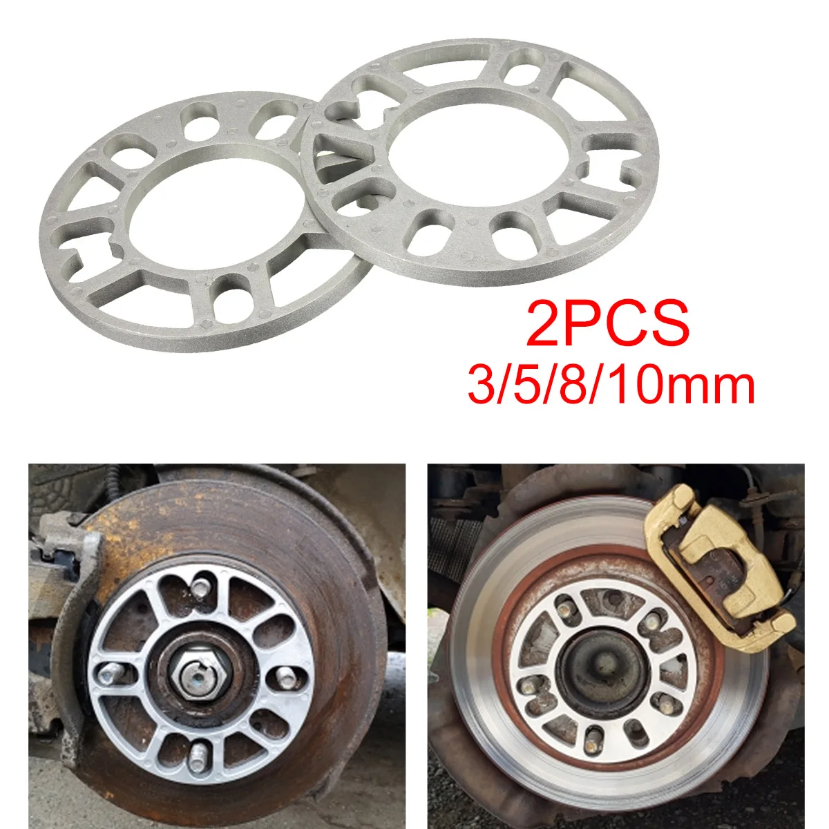 

2 шт. универсальные 3/5/8/10 мм Φ разделители для 4/5 Stud Wheel 4x100 4x114,3 5x100 5x108 5x114,3 5x5x120