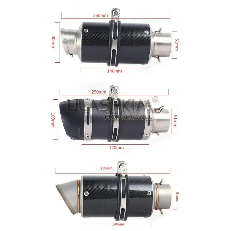 

Motorcycle Full System Exhaust Muffler Escape Slip On for bmw G310R G310GS G 310R G 310GS Middle Contact Pipe